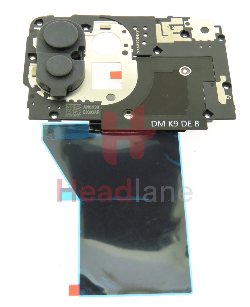 Liner Cover Per Xiaomi 11 Lite 5G NE / Mi 11 Lite, Custodia In Vetro Temperato 9H E TPU, Sfumato Blu, Ultra Sottile, Antigraffio, Supporta Ricarica Wireless